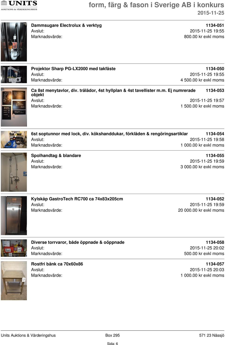 kökshanddukar, förkläden & rengöringsartiklar 1134-054 Avslut: 19:58 Spolhandtag & blandare 1134-055 Avslut: 19:59 3 000.