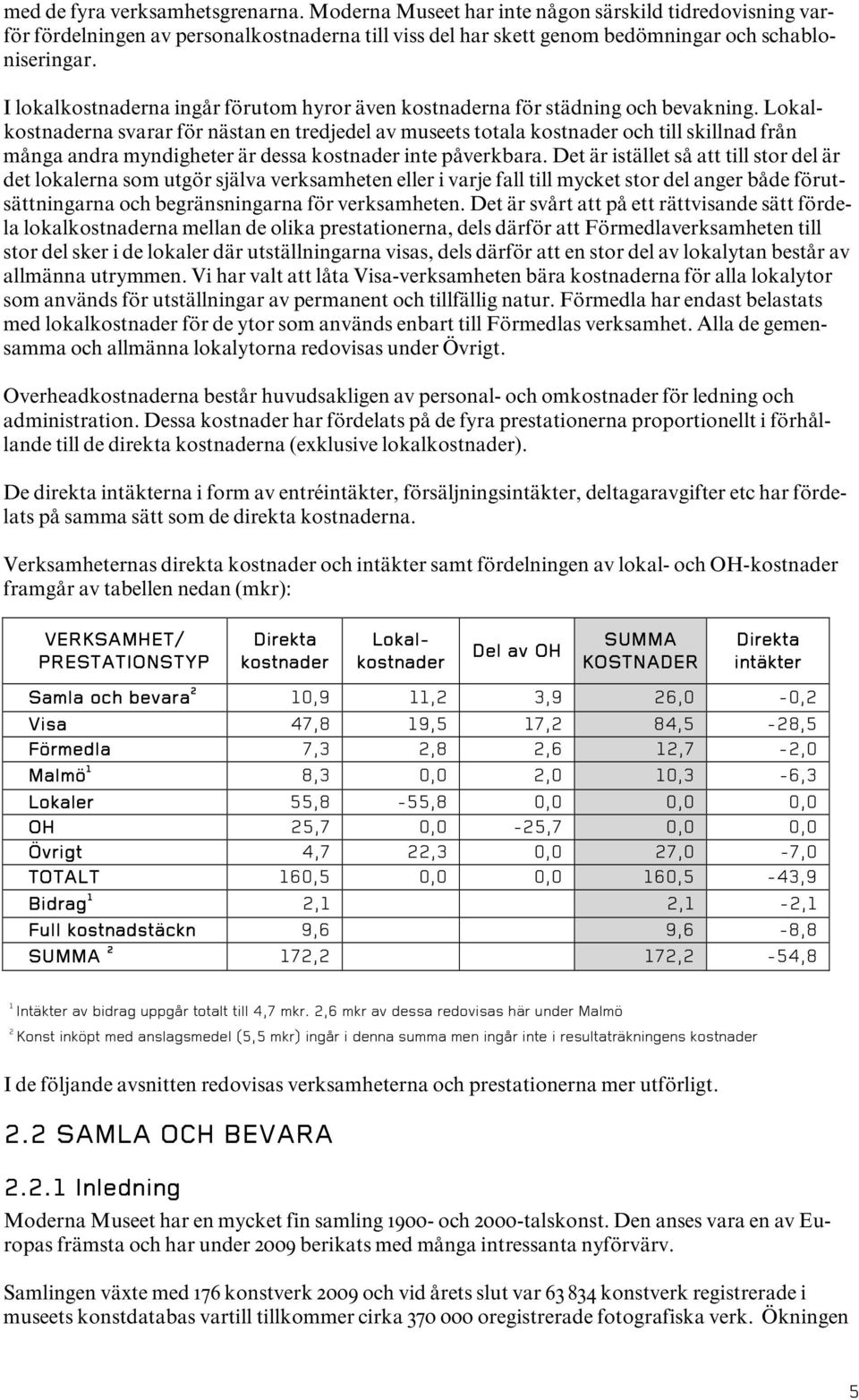 Lokalkostnaderna svarar för nästan en tredjedel av museets totala kostnader och till skillnad från många andra myndigheter är dessa kostnader inte påverkbara.