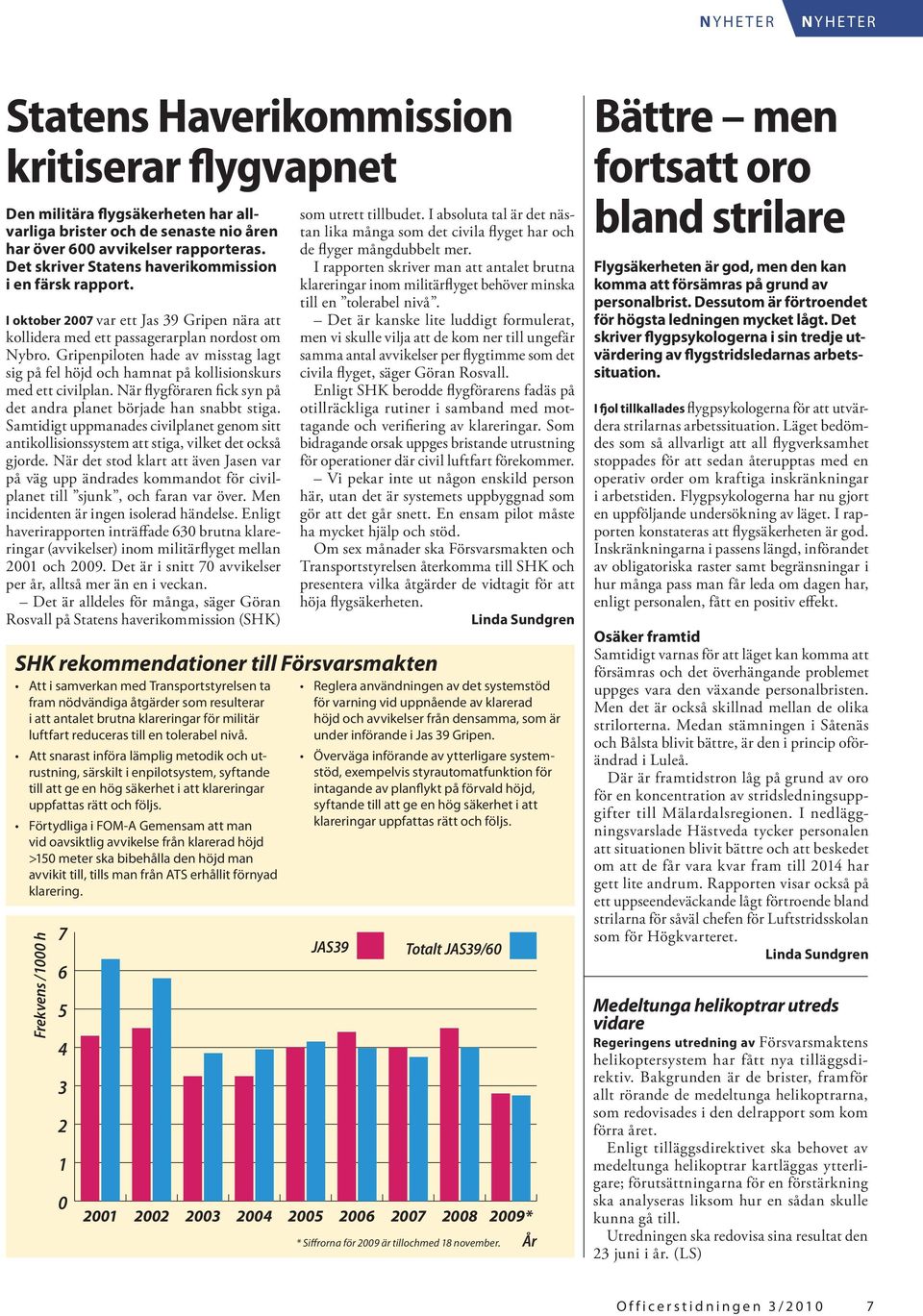 Gripenpiloten hade av misstag lagt sig på fel höjd och hamnat på kollisionskurs med ett civilplan. När flygföraren fick syn på det andra planet började han snabbt stiga.