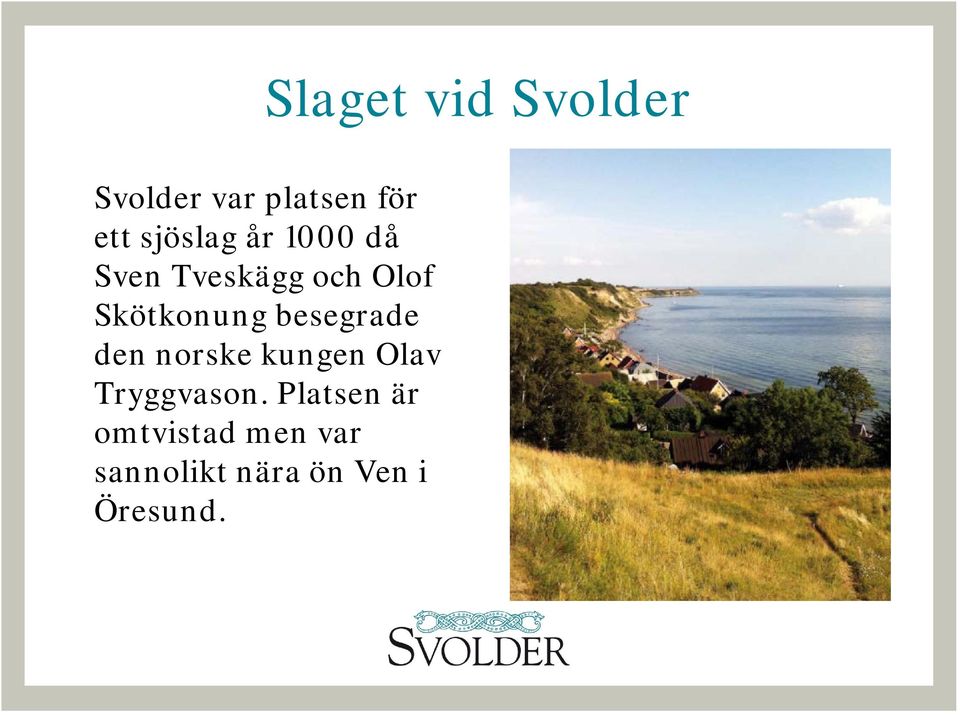 Skötkonung besegrade den norske kungen Olav