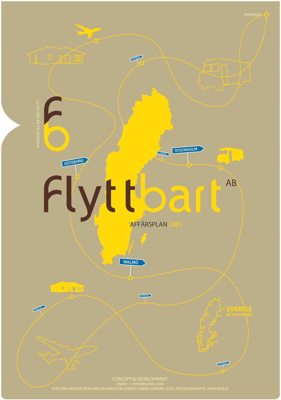 CREW 11 SVERIGE ÄR FLYTTBART! FLYTTBART CONCEPT & DEVELOPMENT. CREW 11.