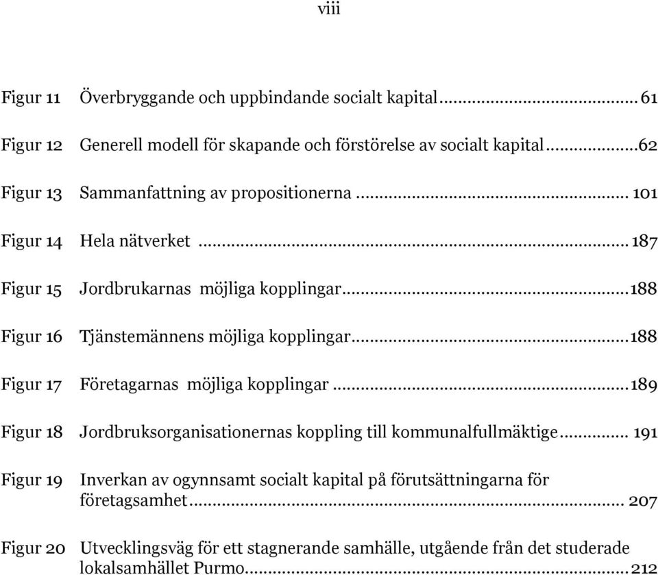 .. 188 Figur 16 Tjänstemännens möjliga kopplingar... 188 Figur 17 Företagarnas möjliga kopplingar.