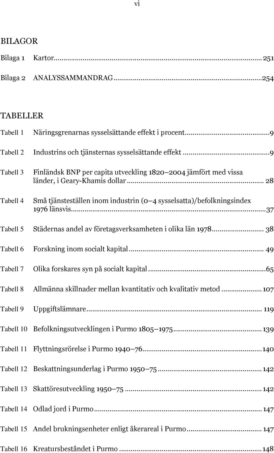 .. 28 Små tjänsteställen inom industrin (0 4 sysselsatta)/befolkningsindex 1976 länsvis... 37 Tabell 5 Städernas andel av företagsverksamheten i olika län 1978.