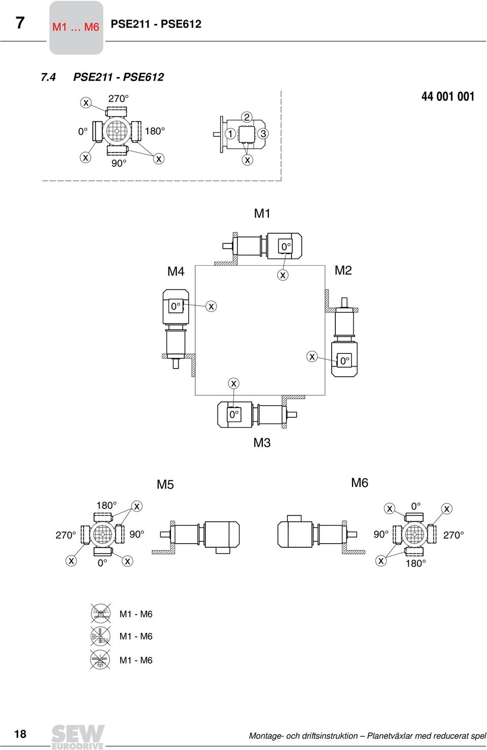 M5 M6 18 27 9 9 27 18 M1 - M6 M1 - M6 M1 -