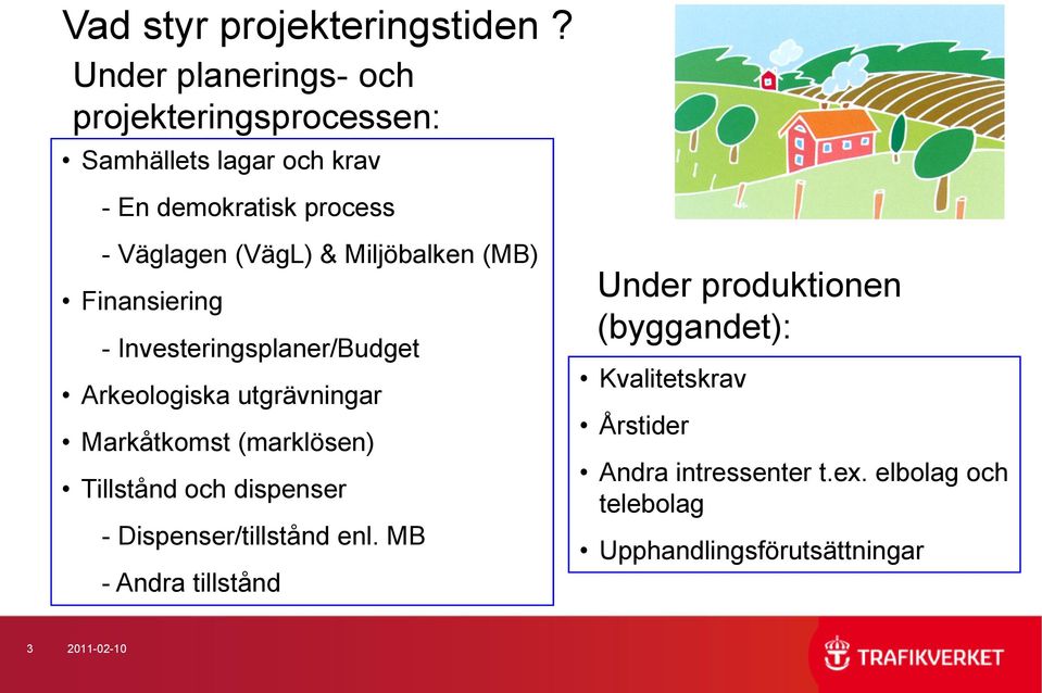 Miljöbalken (MB) Finansiering - Investeringsplaner/Budget Arkeologiska utgrävningar Markåtkomst (marklösen)