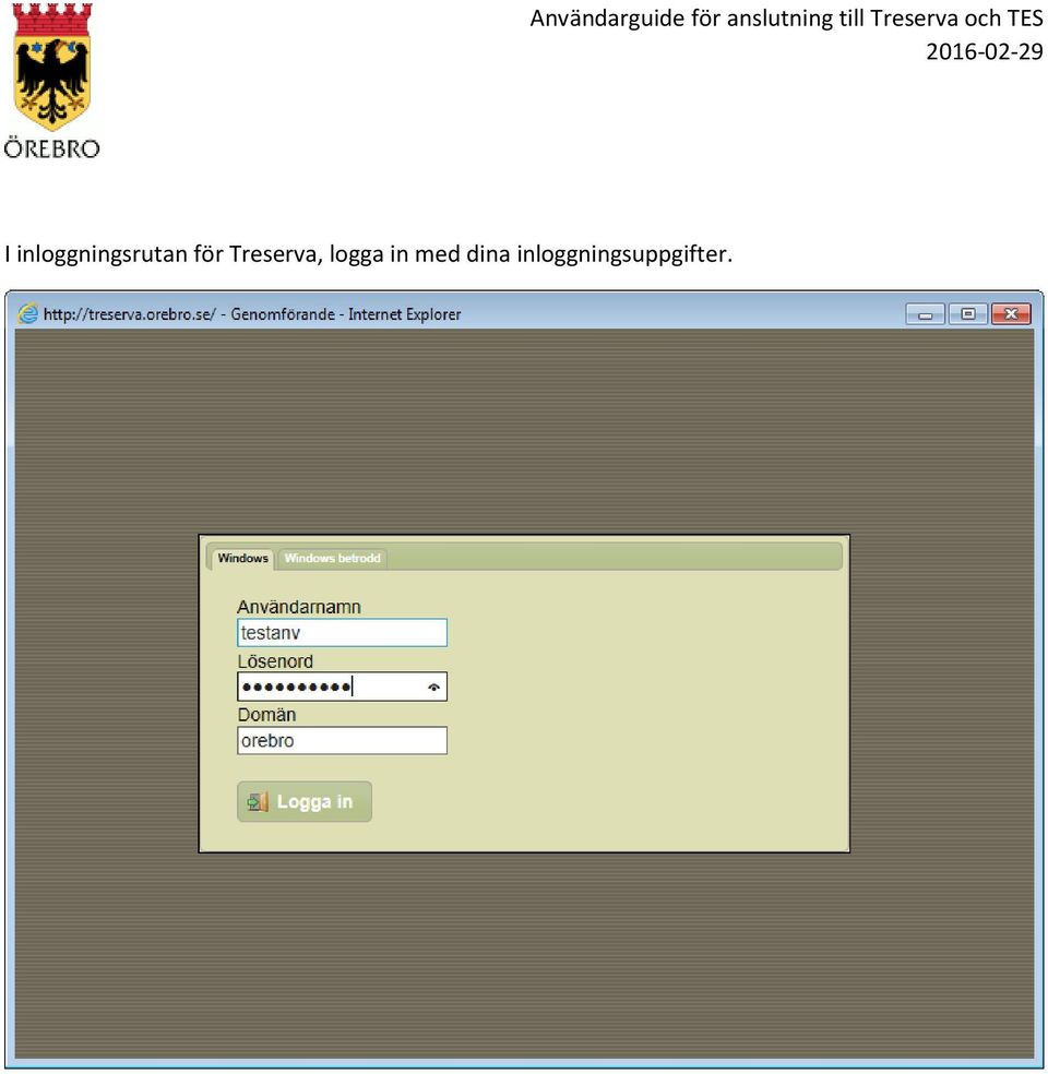 inloggningsuppgifter.