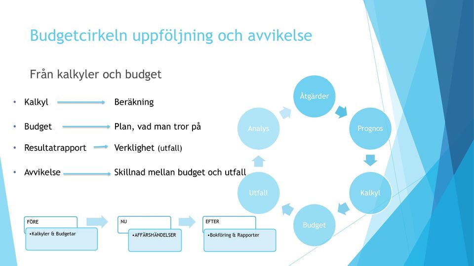 (utfall) Analys Prognos Avvikelse Skillnad mellan budget och utfall Utfall