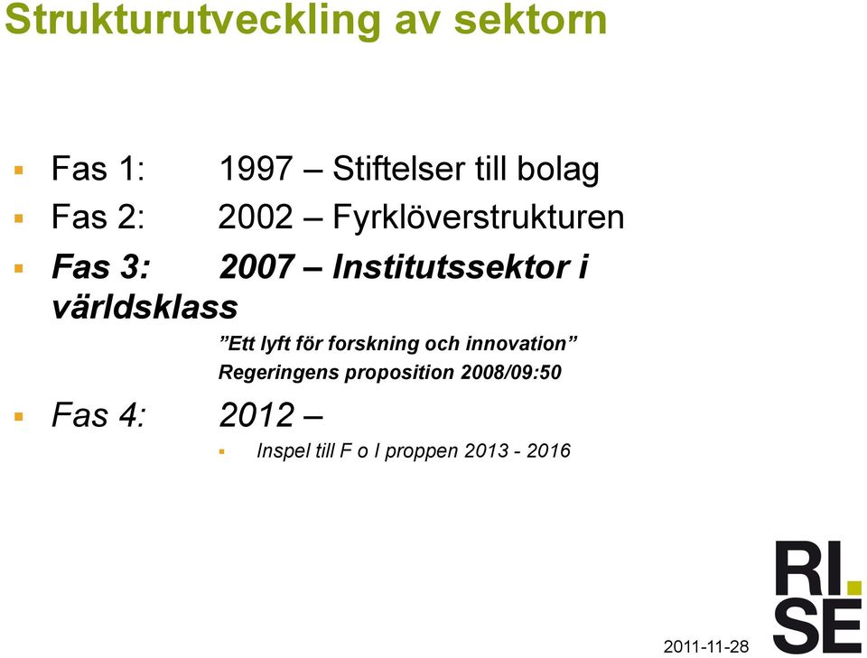 världsklass Ett lyft för forskning och innovation Regeringens