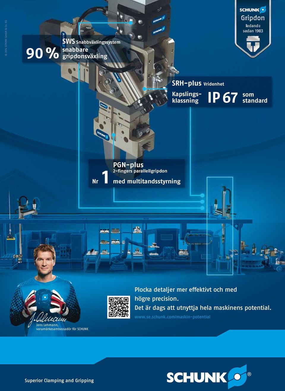 67 som standard Nr PGN-plus 1 2-fingers parallellgripdon med multitandsstyrning Plocka detaljer