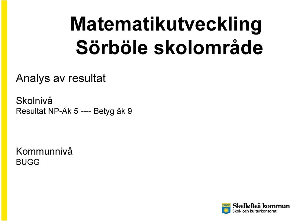 resultat Skolnivå Resultat