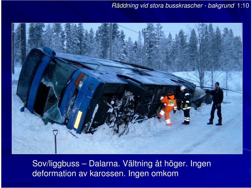 Dalarna. Vältning åt höger.