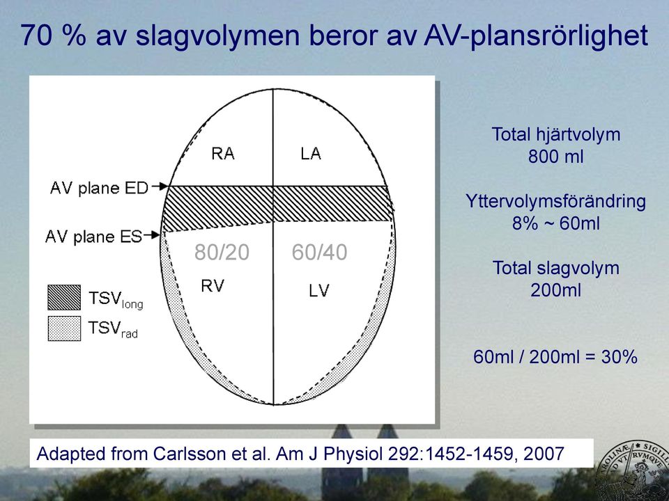 ~ 60ml Total slagvolym 200ml 60ml / 200ml = 30%