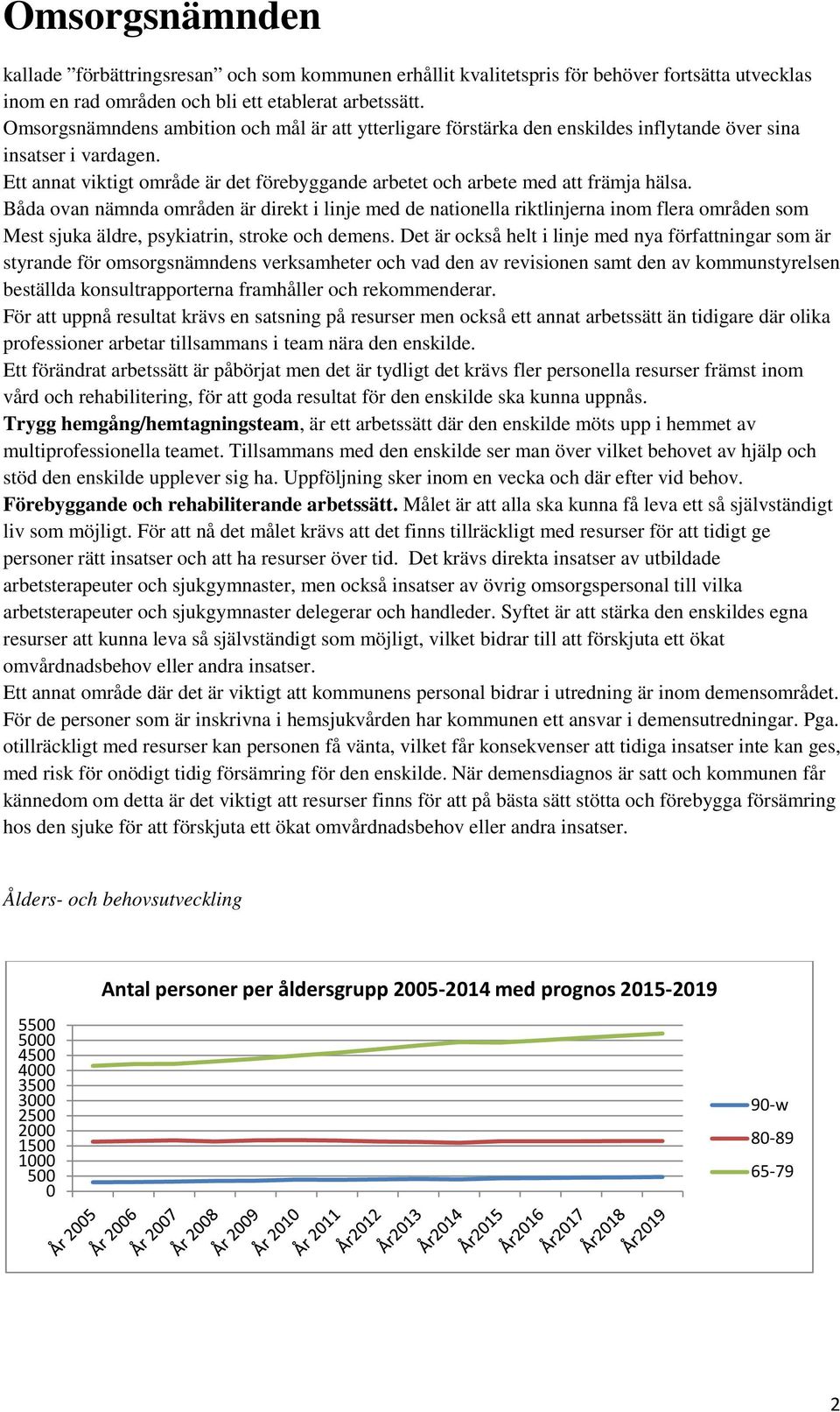 Ett annat viktigt område är det förebyggande arbetet och arbete med att främja hälsa.