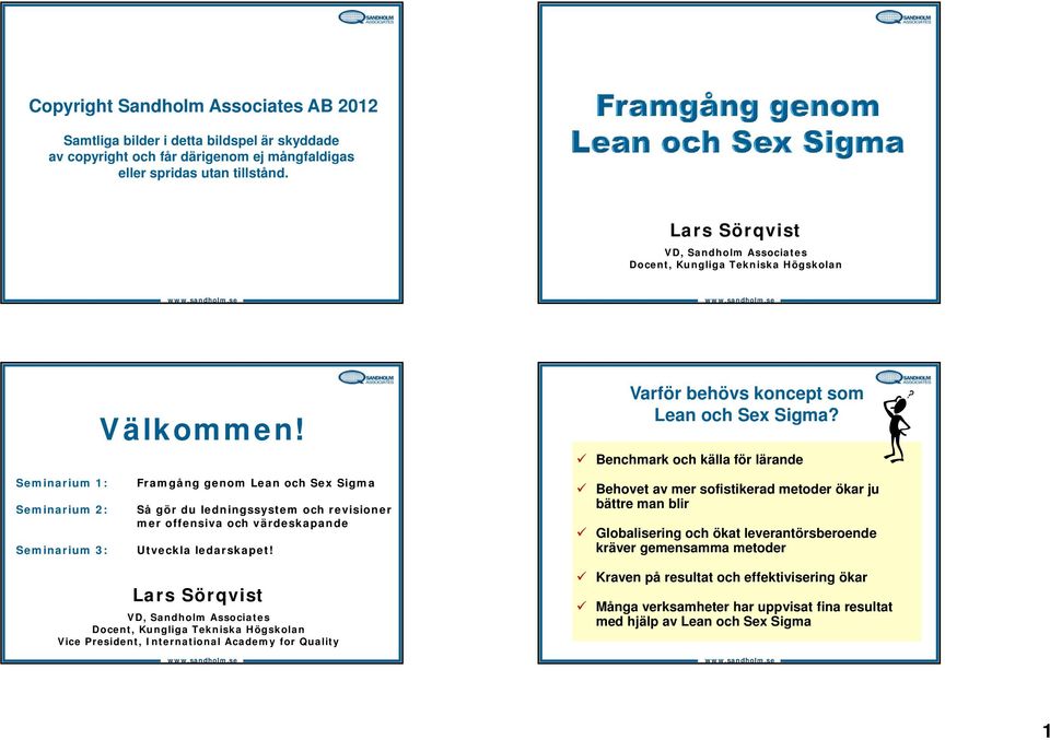 Framgång genom Lean och Sex Sigma Så gör du ledningssystem och revisioner mer offensiva och värdeskapande Utveckla ledarskapet!