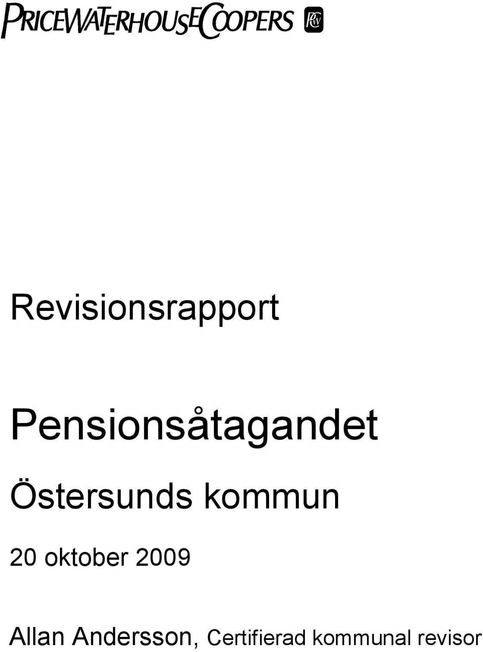 kommun 20 oktober 2009 Allan