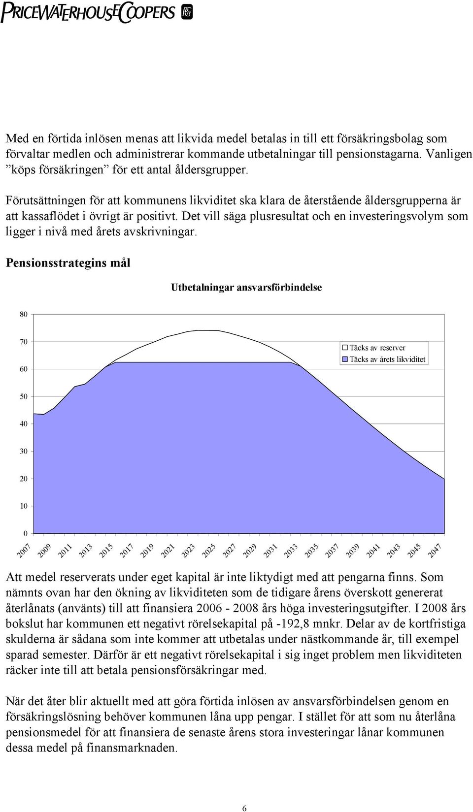 Det vill säga plusresultat och en investeringsvolym som ligger i nivå med årets avskrivningar.