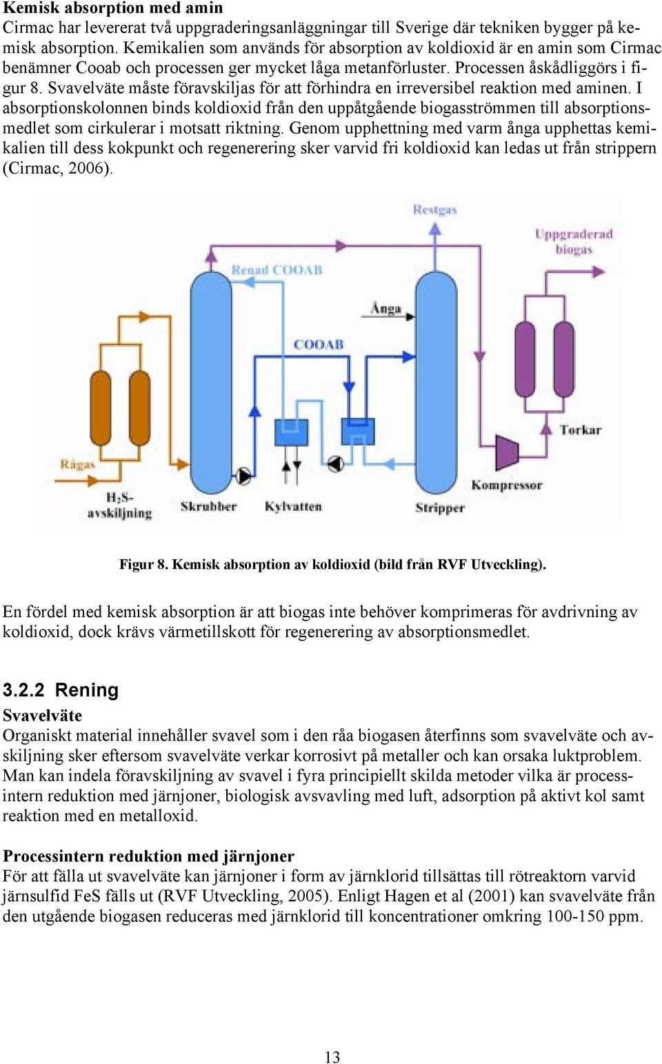 Svavelväte måste föravskiljas för att förhindra en irreversibel reaktion med aminen.