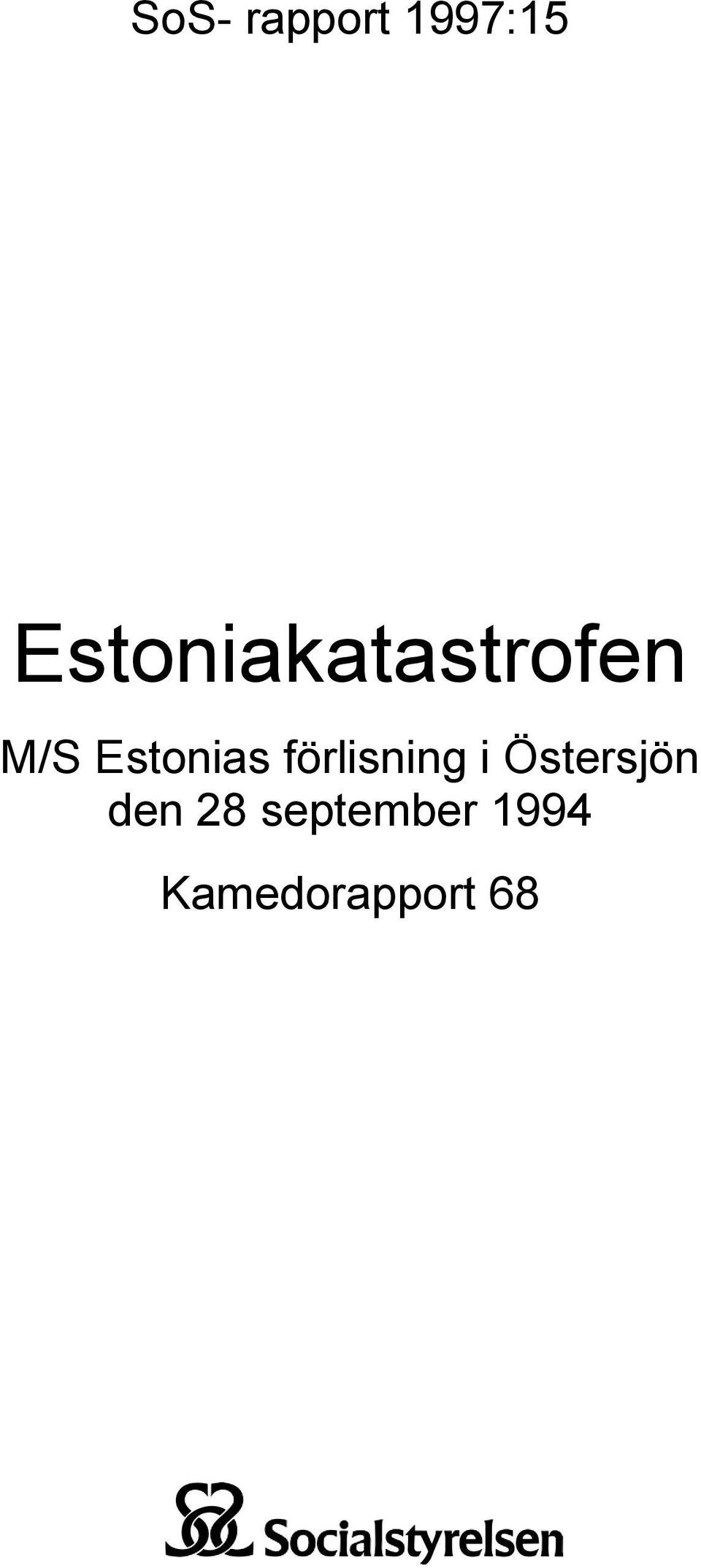 Estonias förlisning i