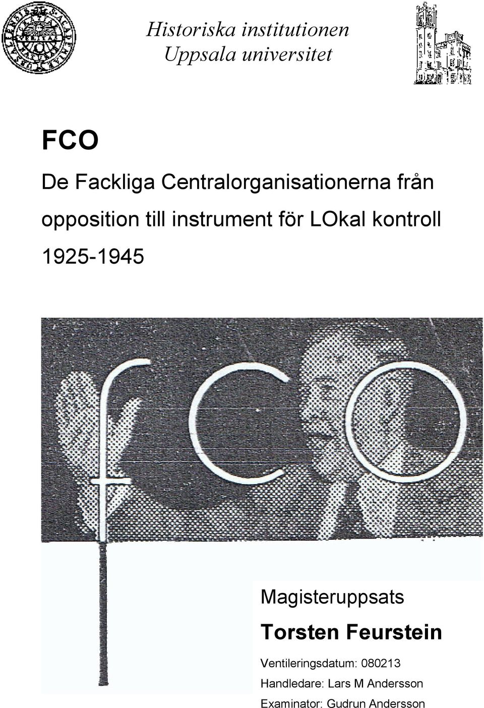 kontroll 1925-1945 Magisteruppsats Torsten Feurstein