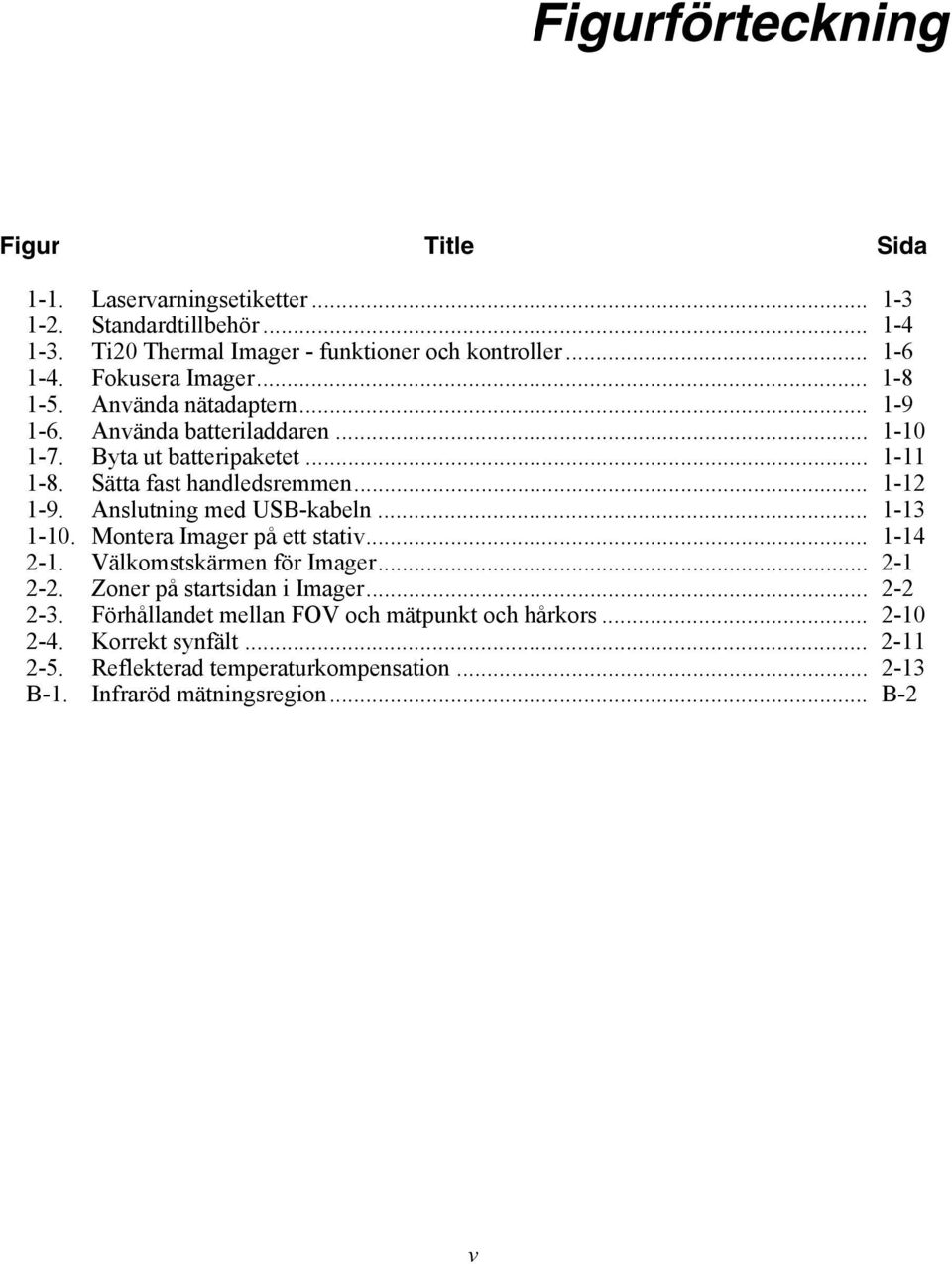 .. 1-12 1-9. Anslutning med USB-kabeln... 1-13 1-10. Montera Imager på ett stativ... 1-14 2-1. Välkomstskärmen för Imager... 2-1 2-2. Zoner på startsidan i Imager.