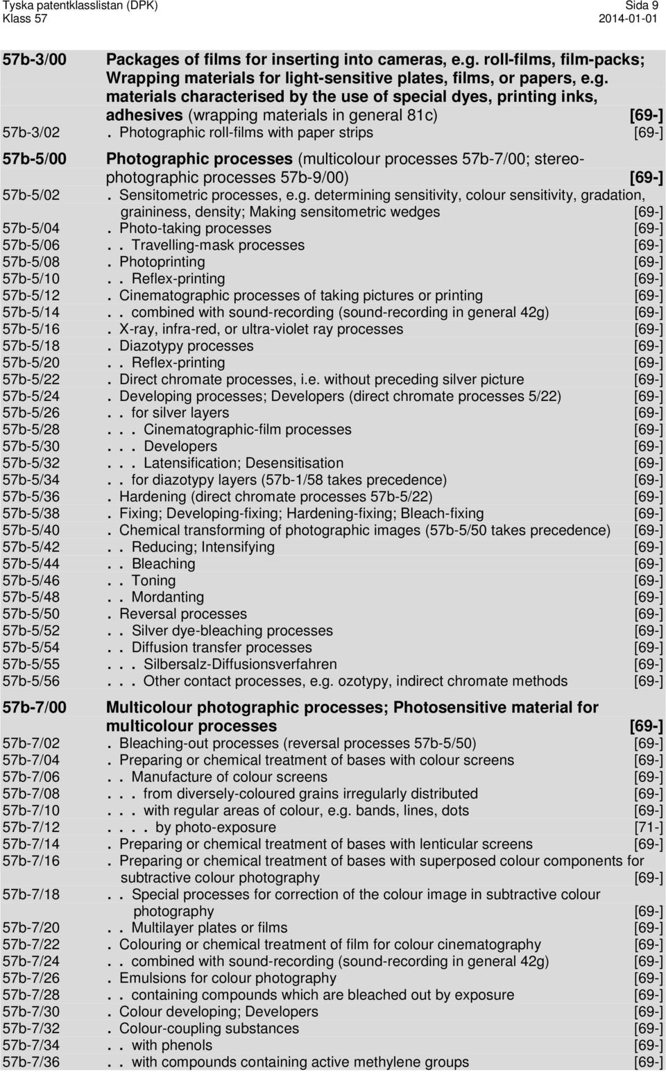 Photo-taking processes [69-] 57b-5/06.. Travelling-mask processes [69-] 57b-5/08. Photoprinting [69-] 57b-5/10.. Reflex-printing [69-] 57b-5/12.