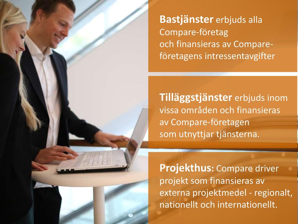 av Compare-företagen som utnyttjar tjänsterna.