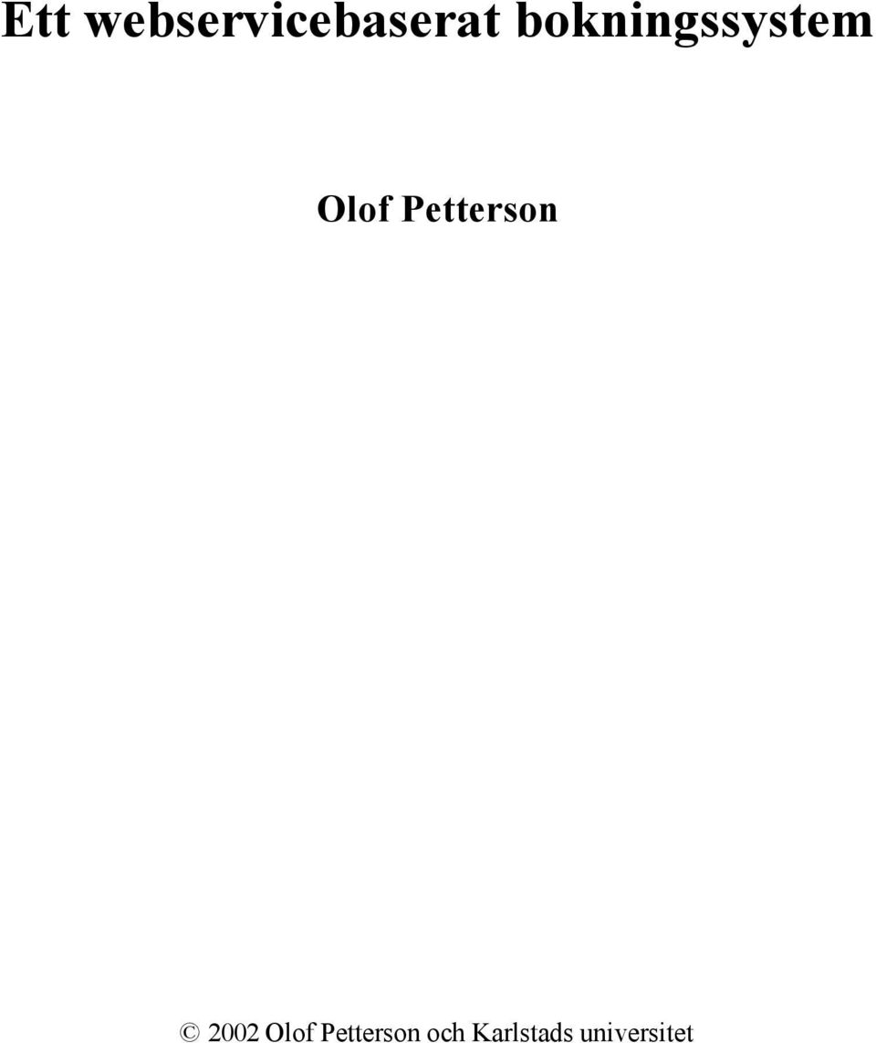 Petterson 2002 Olof