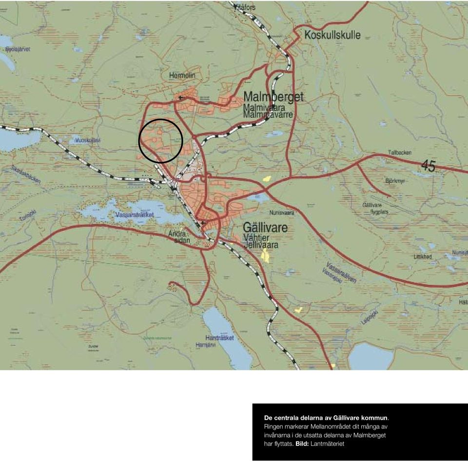 av invånarna i de utsatta delarna av