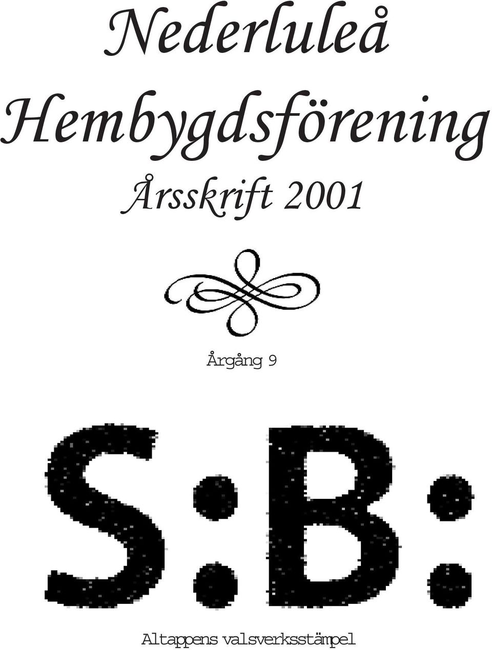 Årsskrift 2001