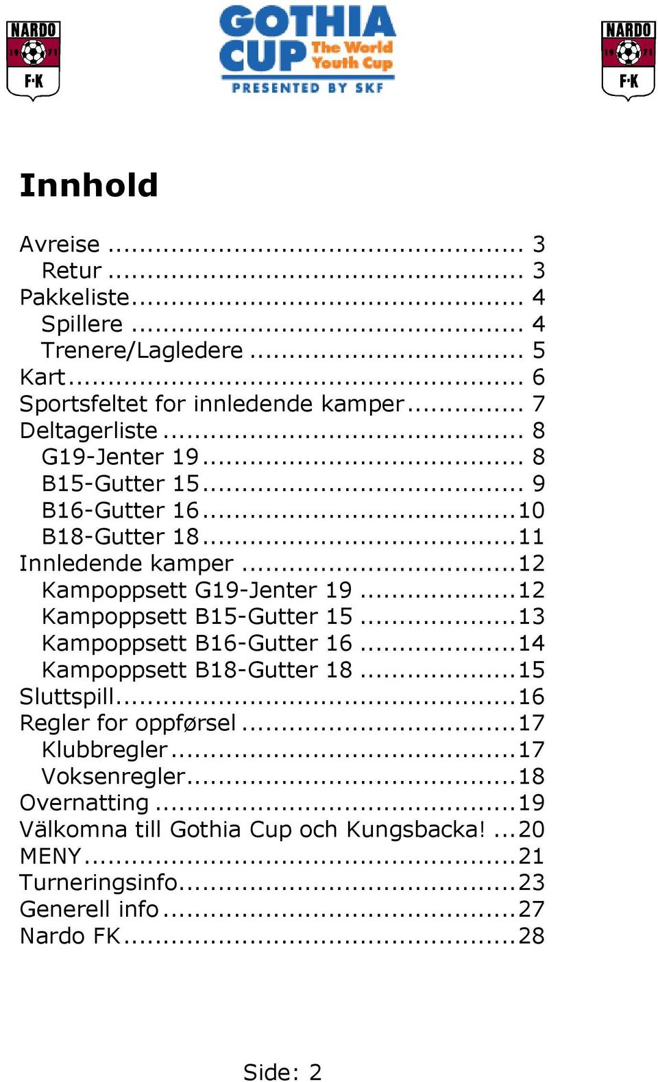 .. 12 Kampoppsett B15-Gutter 15... 13 Kampoppsett B16-Gutter 16... 14 Kampoppsett B18-Gutter 18... 15 Sluttspill... 16 Regler for oppførsel.