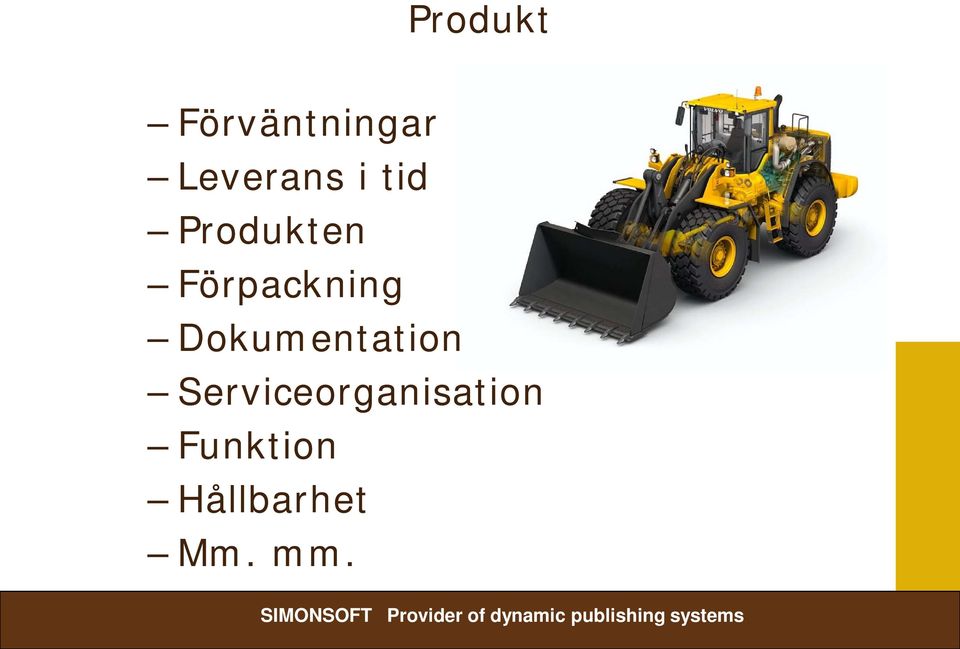 Förpackning Dokumentation