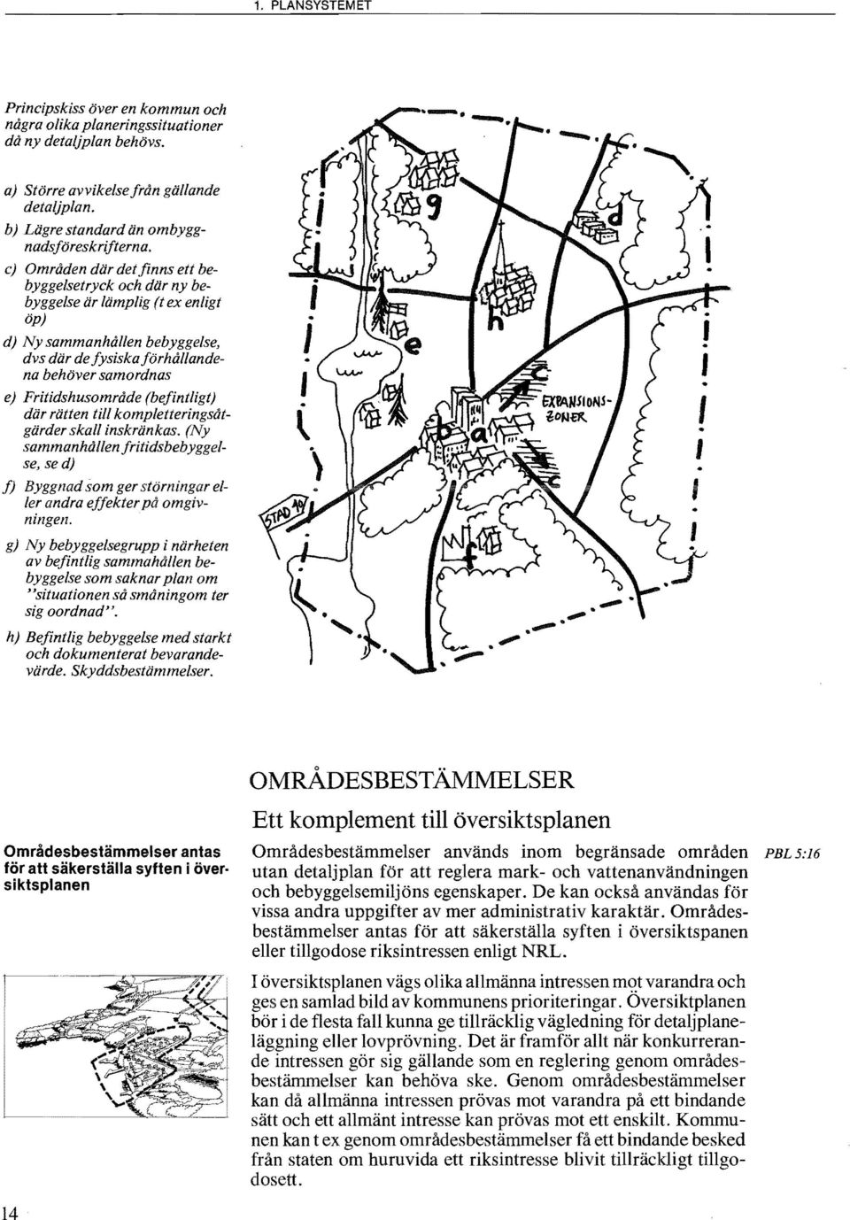 (befintligt) där rätten till kompletteringsåtgärder skall inskränkas. (Ny sammanhållen fritidsbebyggelse, sed) f) Byggnad.som ger störningar eller andra effekter på omgivningen.