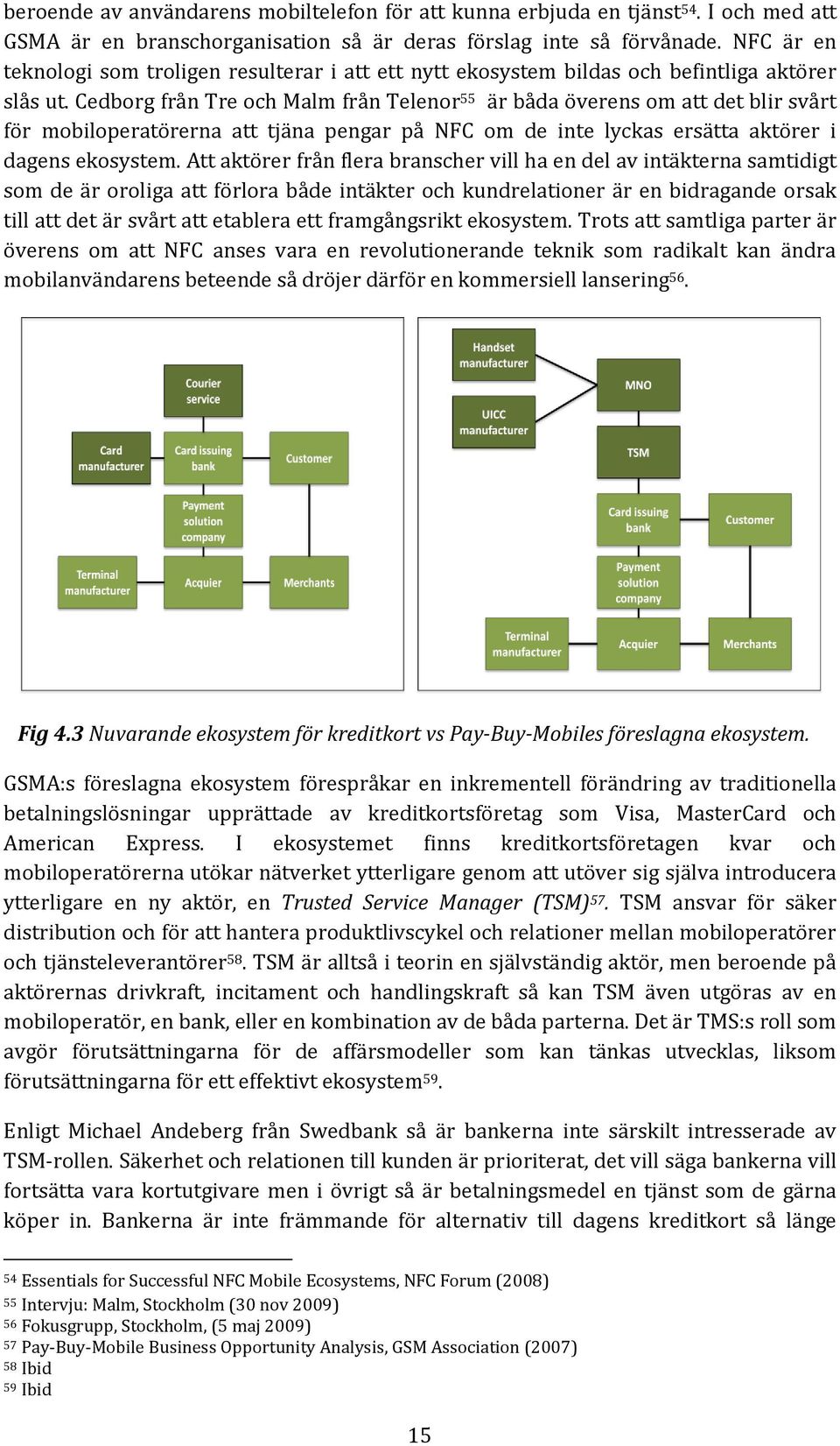 Cedborg från Tre och Malm från Telenor 55 är båda överens om att det blir svårt för mobiloperatörerna att tjäna pengar på NFC om de inte lyckas ersätta aktörer i dagens ekosystem.