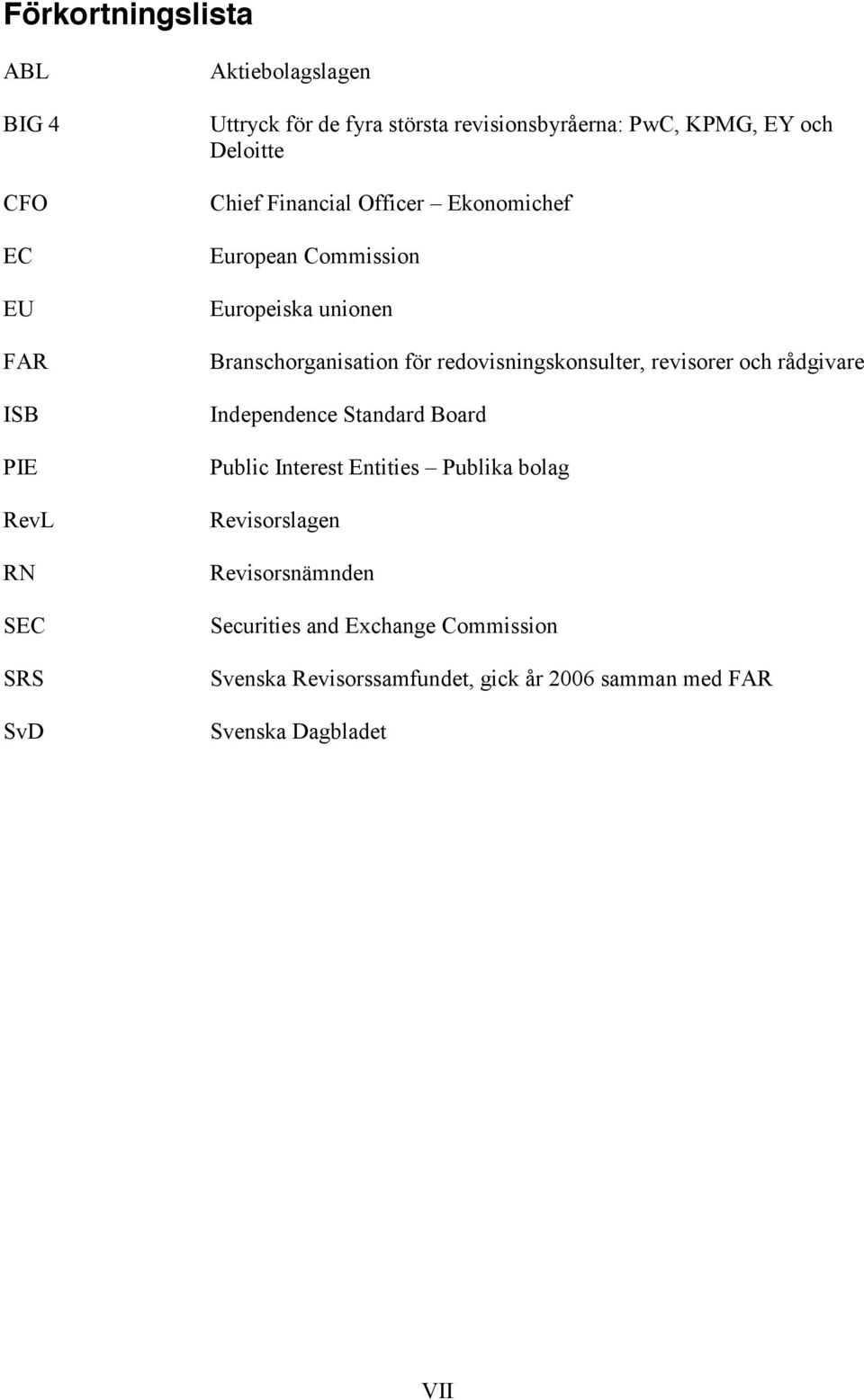 Branschorganisation för redovisningskonsulter, revisorer och rådgivare Independence Standard Board Public Interest Entities