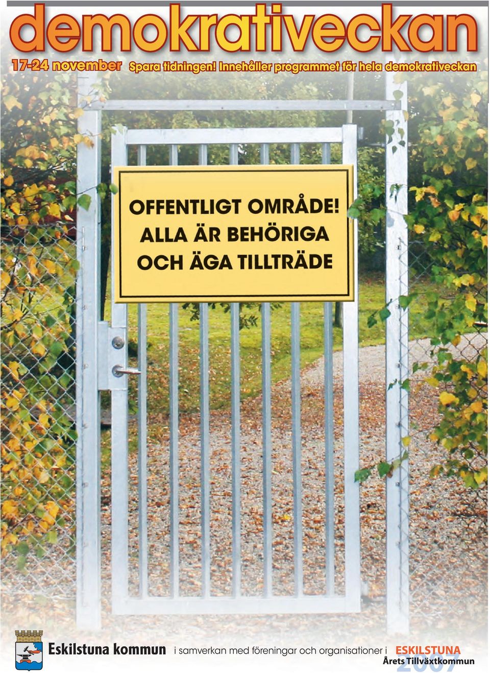 Innehåller programmet för hela