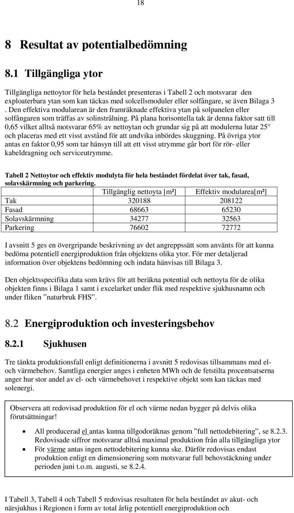 Den effektiva modularean är den framräknade effektiva ytan på solpanelen eller solfångaren som träffas av solinstrålning.