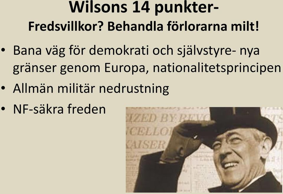 Bana väg för demokrati och självstyre- nya