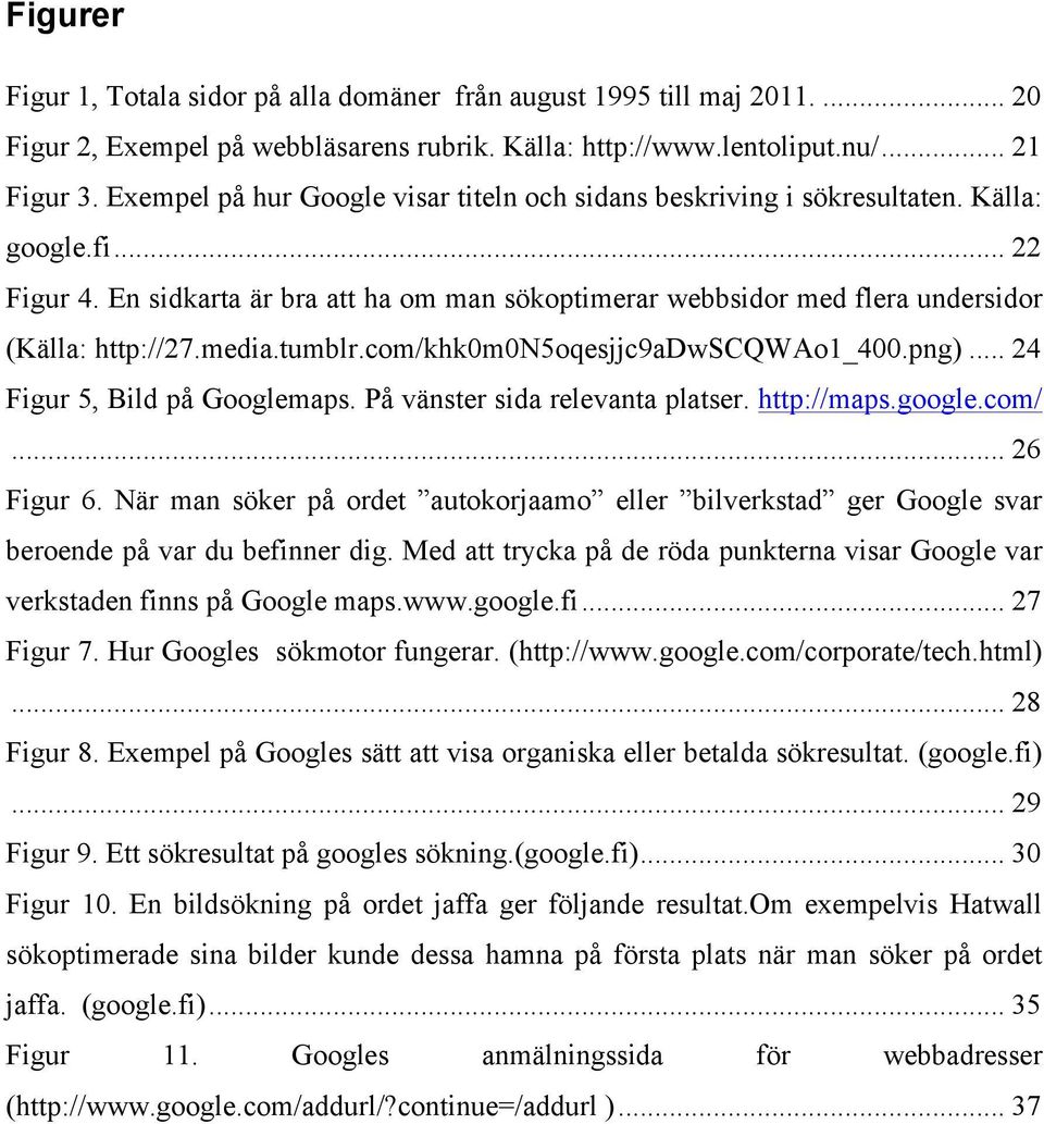 En sidkarta är bra att ha om man sökoptimerar webbsidor med flera undersidor (Källa: http://27.media.tumblr.com/khk0m0n5oqesjjc9adwscqwao1_400.png)... 24 Figur 5, Bild på Googlemaps.