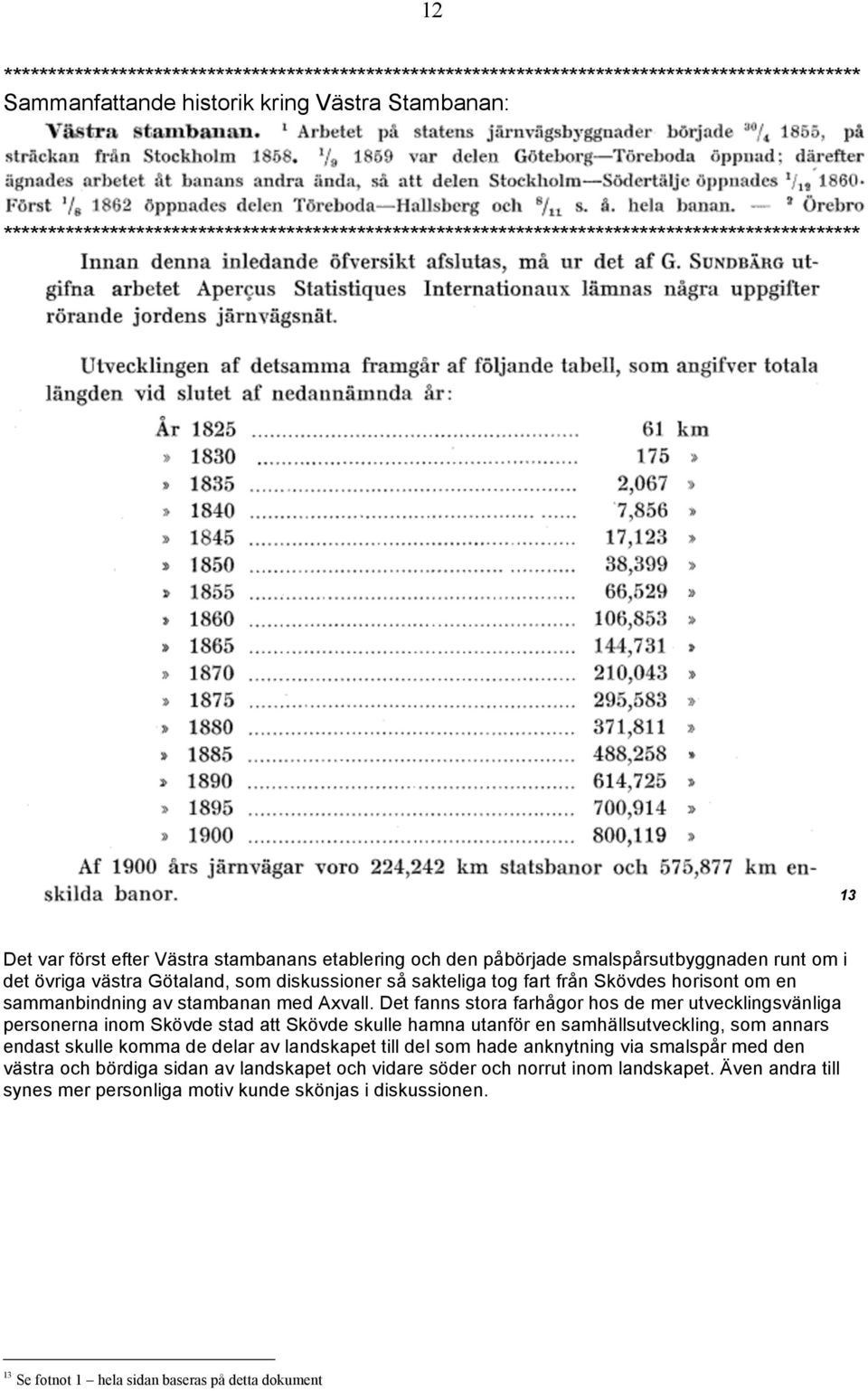 det övriga västra Götaland, som diskussioner så sakteliga tog fart från Skövdes horisont om en sammanbindning av stambanan med Axvall.