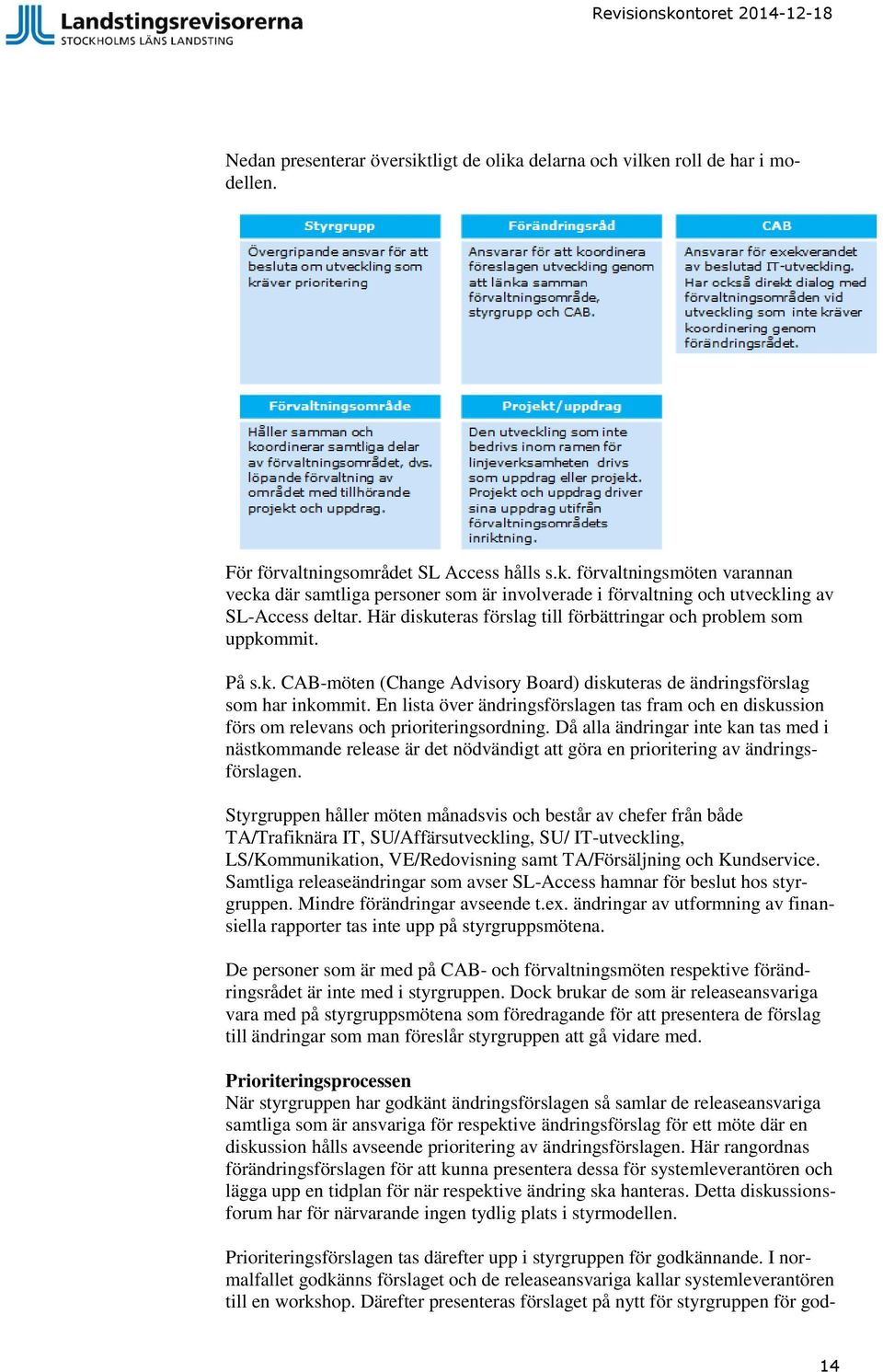 En lista över ändringsförslagen tas fram och en diskussion förs om relevans och prioriteringsordning.