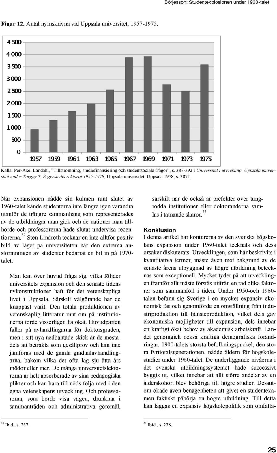 När expansionen nådde sin kulmen runt slutet av 1960-talet kände studenterna inte längre igen varandra utanför de trängre sammanhang som representerades av de utbildningar man gick och de nationer