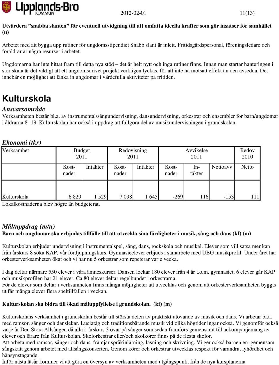 Innan man startar hanteringen i stor skala är det viktigt att ett ungdomsdrivet projekt verkligen lyckas, för att inte ha motsatt effekt än den avsedda.