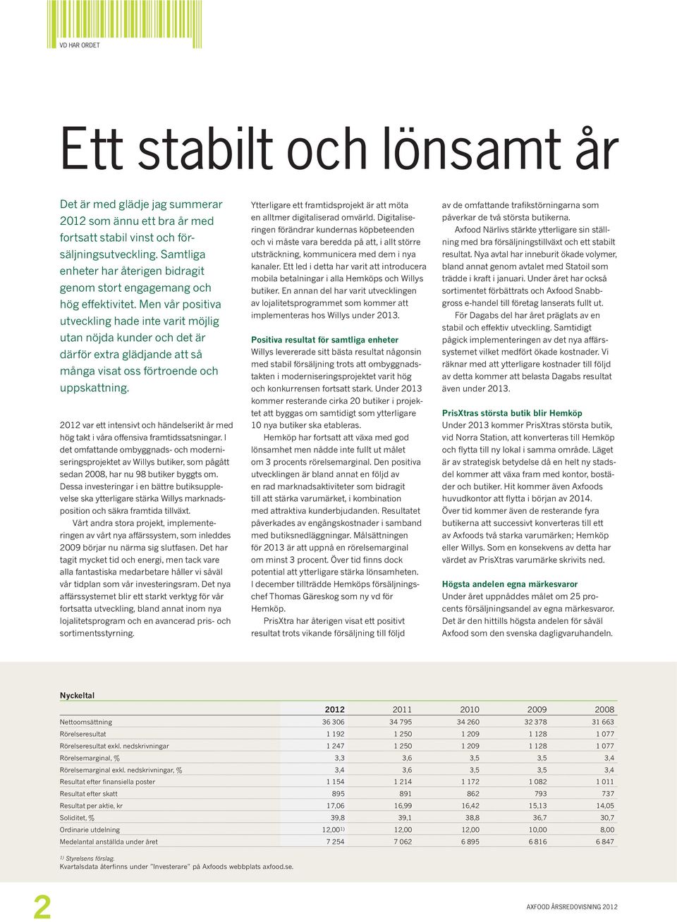 Men vår positiva utveckling hade inte varit möjlig utan nöjda kunder och det är därför extra glädjande att så många visat oss förtroende och uppskattning.