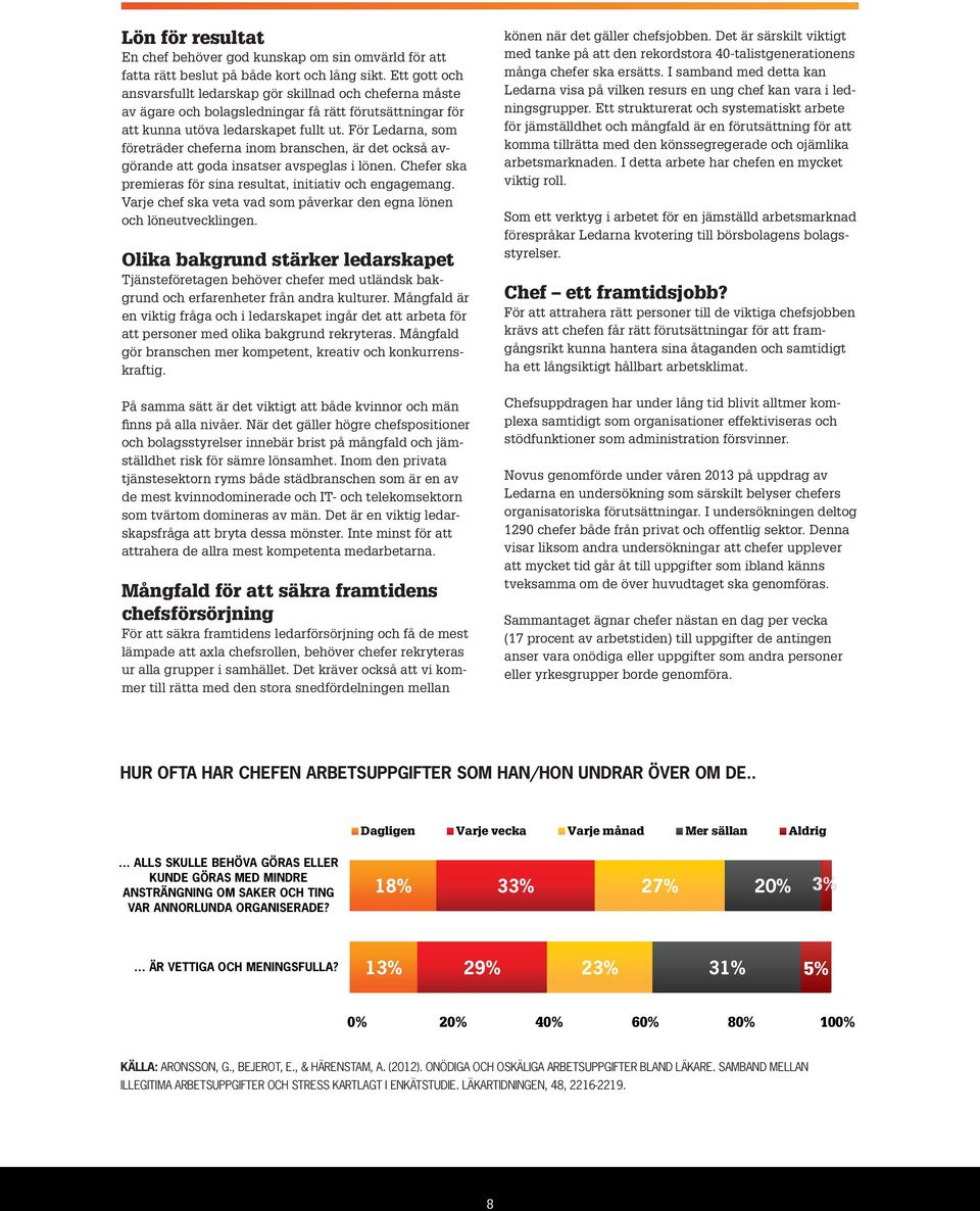 För Ledarna, som företräder cheferna inom branschen, är det också avgörande att goda insatser avspeglas i lönen. Chefer ska premieras för sina resultat, initiativ och engagemang.