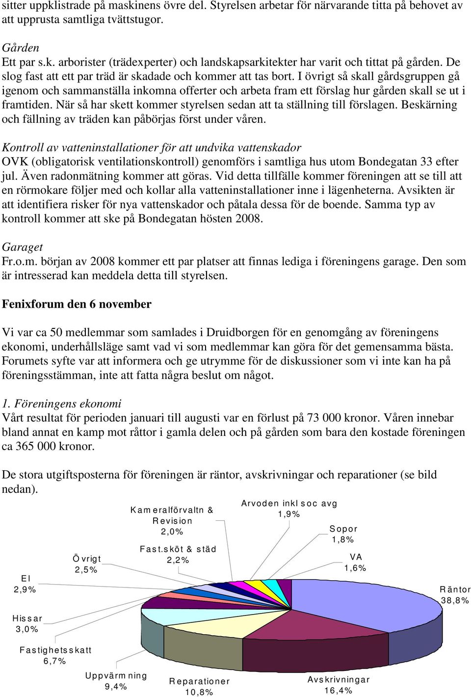 I övrigt så skall gårdsgruppen gå igenom och sammanställa inkomna offerter och arbeta fram ett förslag hur gården skall se ut i framtiden.