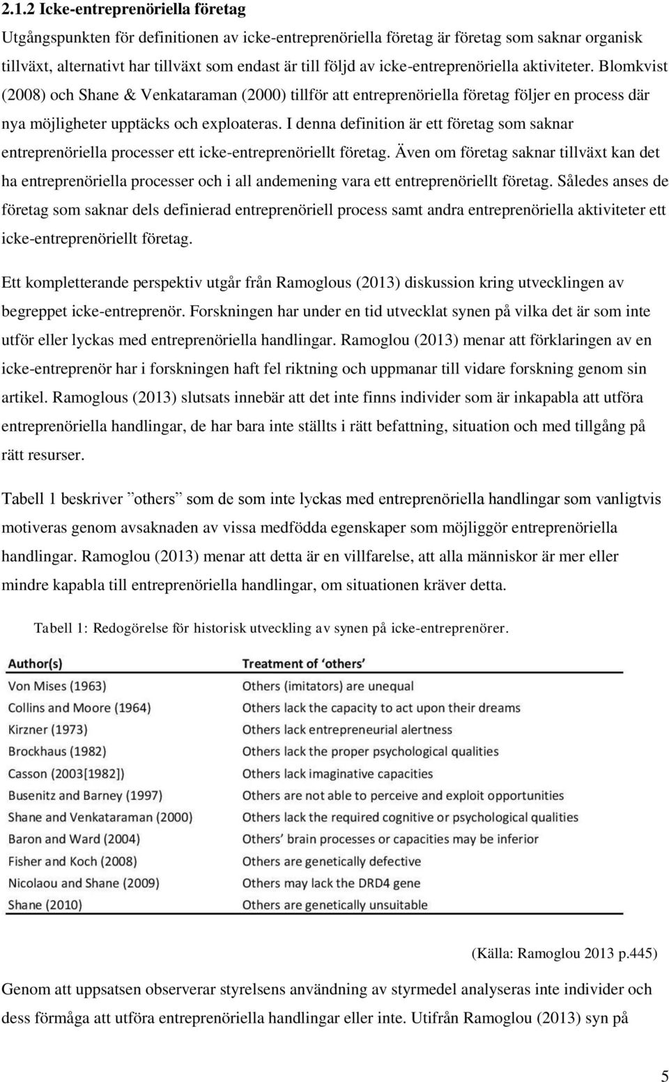 I denna definition är ett företag som saknar entreprenöriella processer ett icke-entreprenöriellt företag.