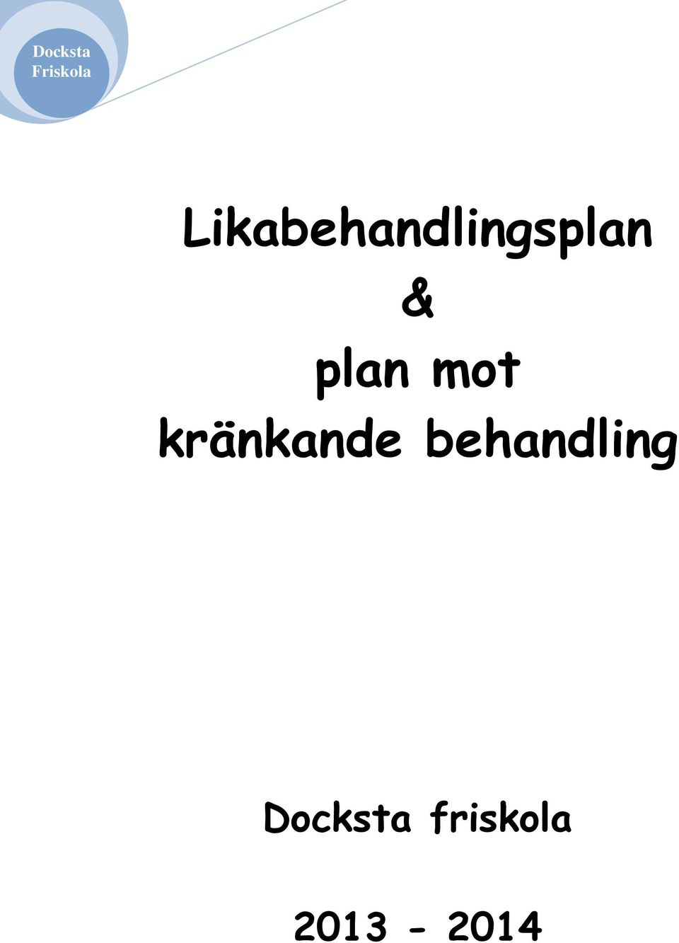 plan mot kränkande