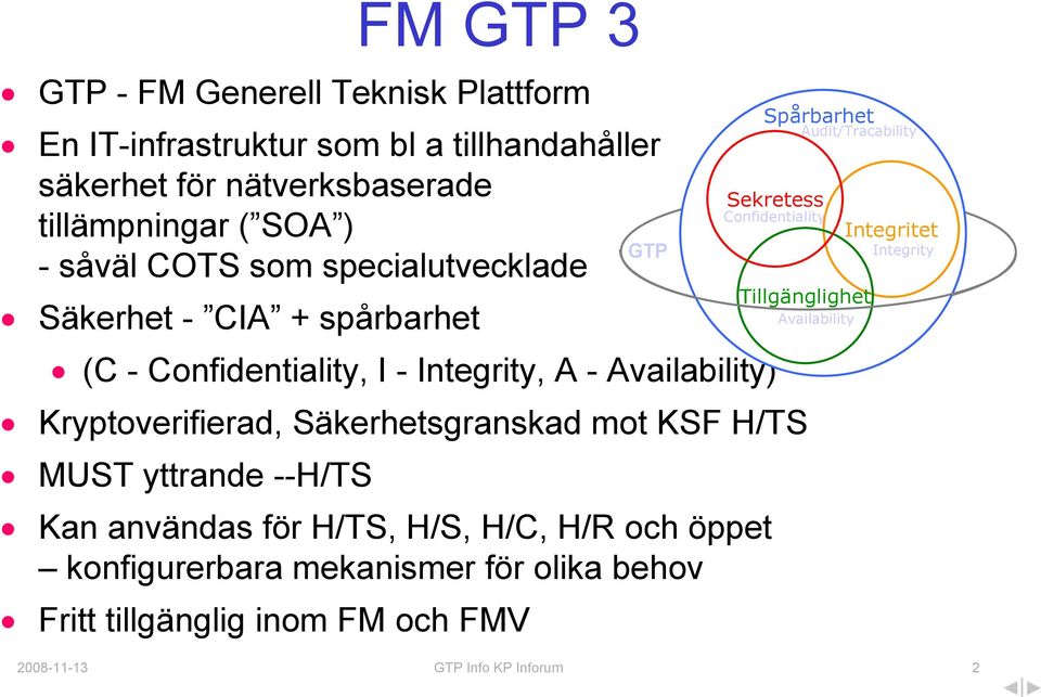 H/TS MUST yttrande --H/TS FM GTP 3 Kan användas för H/TS, H/S, H/C, H/R och öppet konfigurerbara mekanismer för olika behov Fritt tillgänglig inom