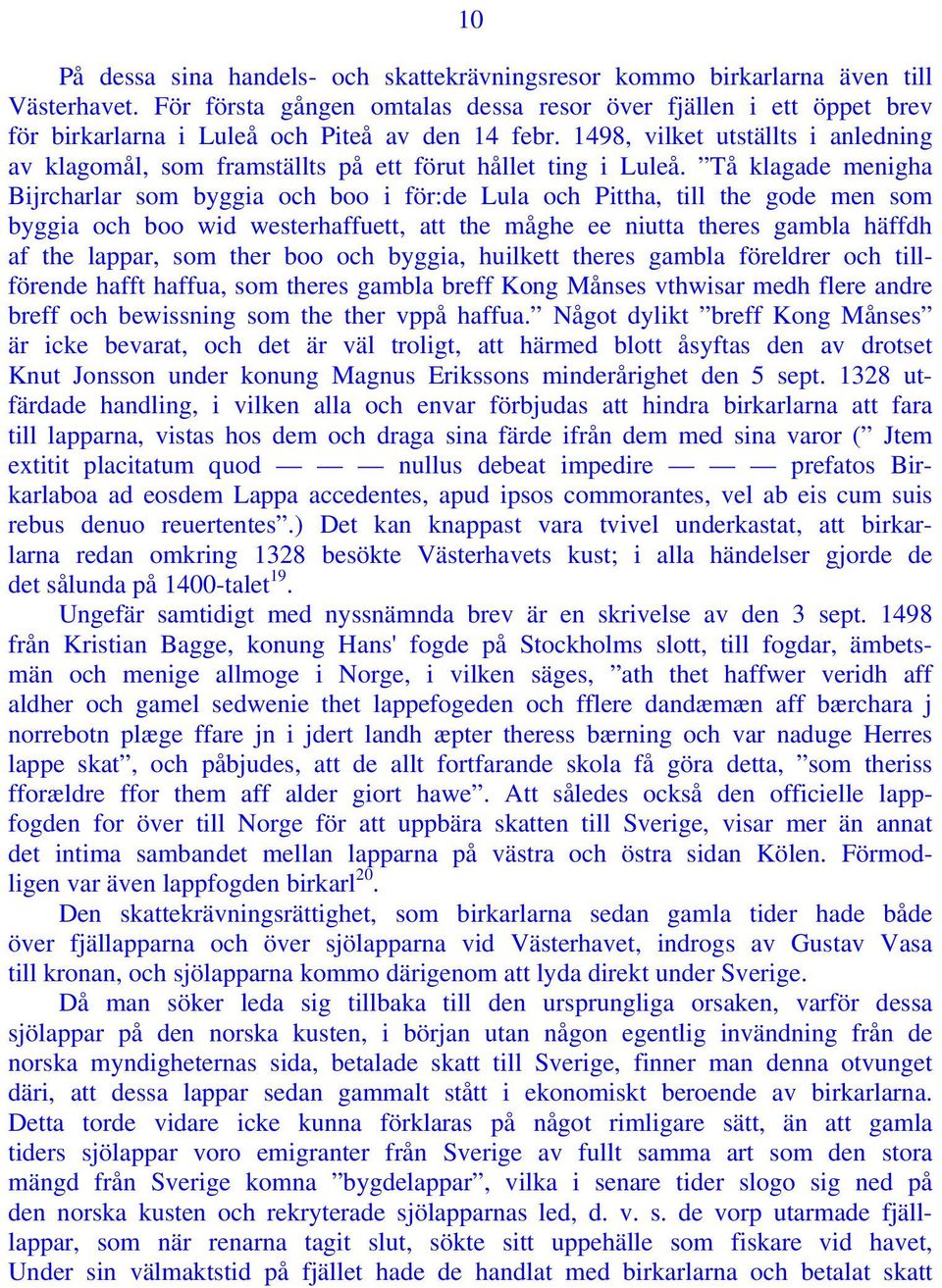 1498, vilket utställts i anledning av klagomål, som framställts på ett förut hållet ting i Luleå.