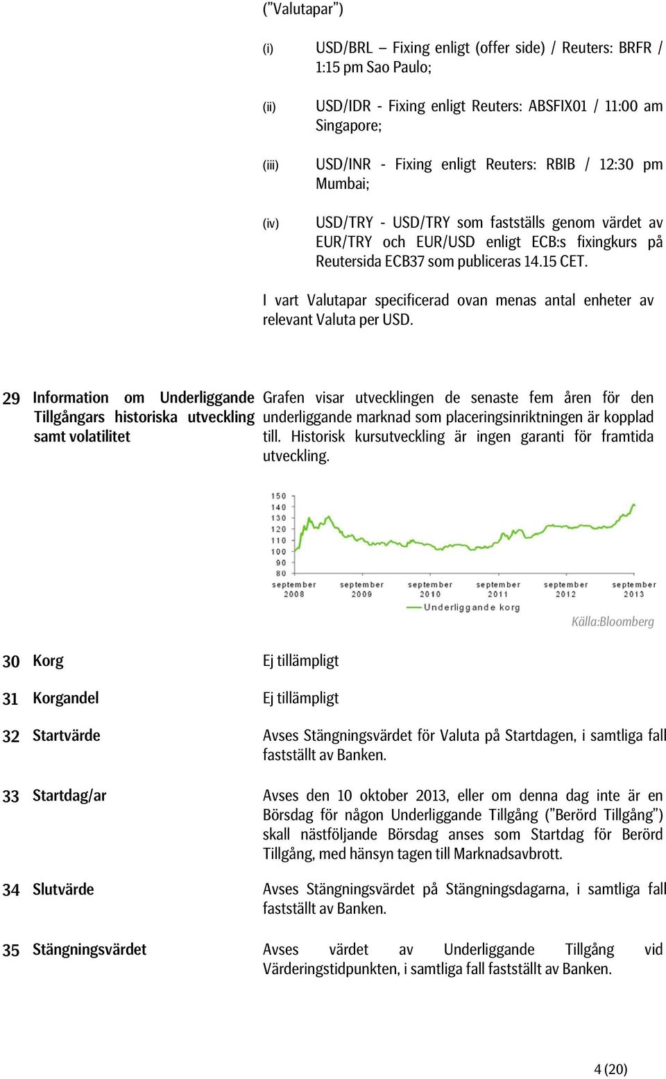 I vart Valutapar specificerad ovan menas antal enheter av relevant Valuta per USD.